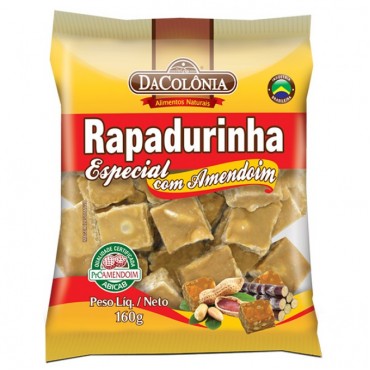 Rapadurinha Especial Com Amendoim Dacolonia 160g