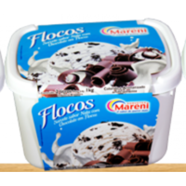 Sorvete Mareni Flocos 2L