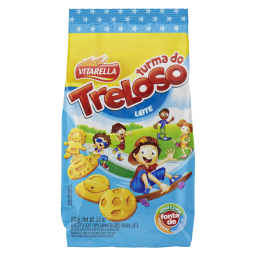 Biscoito Turma do Treloso Leite100g