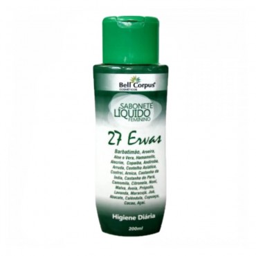Sabonete Liquido Feminino 27 Ervas Bell Corpus 200ml