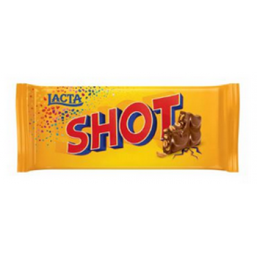 Barra de Chocolate Lacta Shot com Amendoim  90g