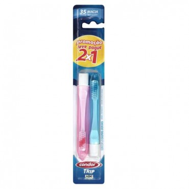 Escova Dental Condor Trip Macia 2und.
