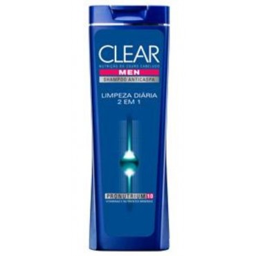 Shampoo Clear Men Limpeza Diária 2 Em 1 200ml