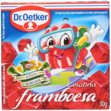 Gelatina  Em Pó Dr. Oetker Framboesa 30g