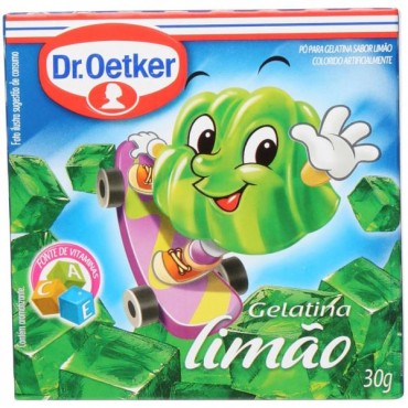 Gelatina  Em Pó Dr. Oetker Limão 30g