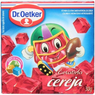 Gelatina em Pó Cereja Dr. Oetker 30g