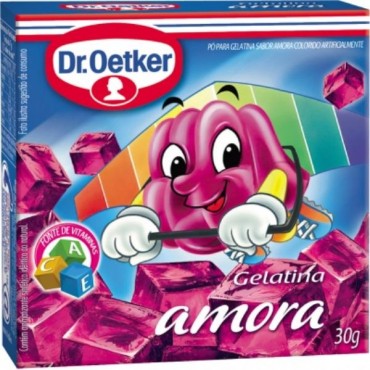 Gelatina em Pó Amora Dr. Oetker 30g