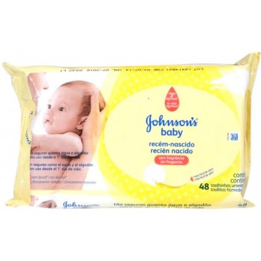 Lenços Umedecidos Johnsons Recem Nascido 48und