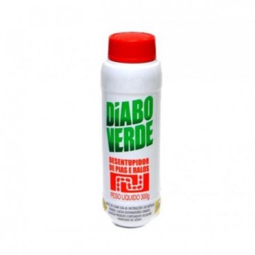 Desentupidor de Pias e Ralos Diabo Verde 300g