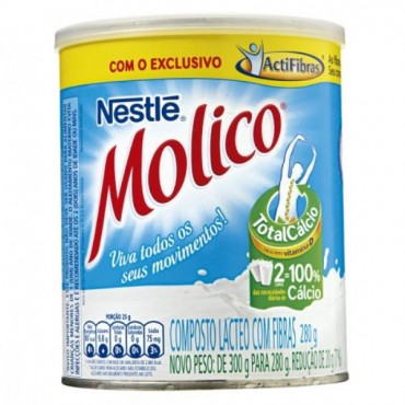 Composto Lactéo em Pó Molico Desnatado Com Fibras 280g